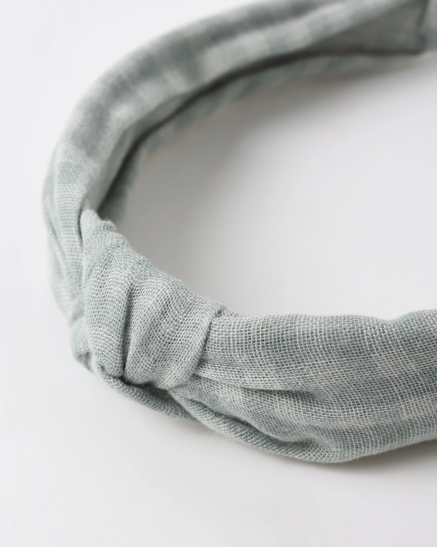 Knotted Headband | Green Gingham | Rylee & Cru