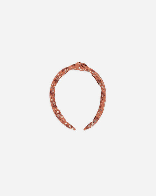 Knotted Headband | Red Floral | Rylee & Cru