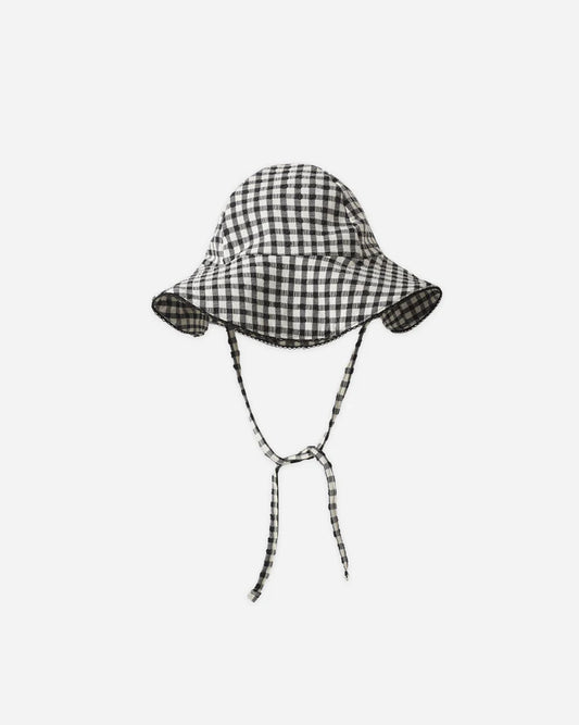 Floppy Swim Hat | Black Gingham | Rylee & Cru