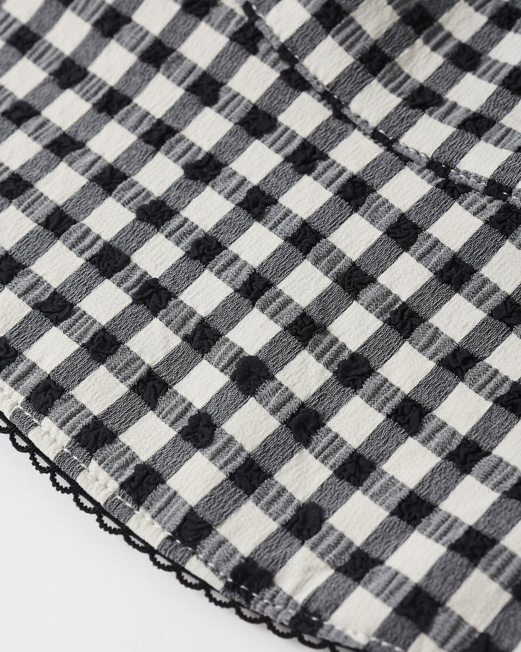 Floppy Swim Hat | Black Gingham | Rylee & Cru