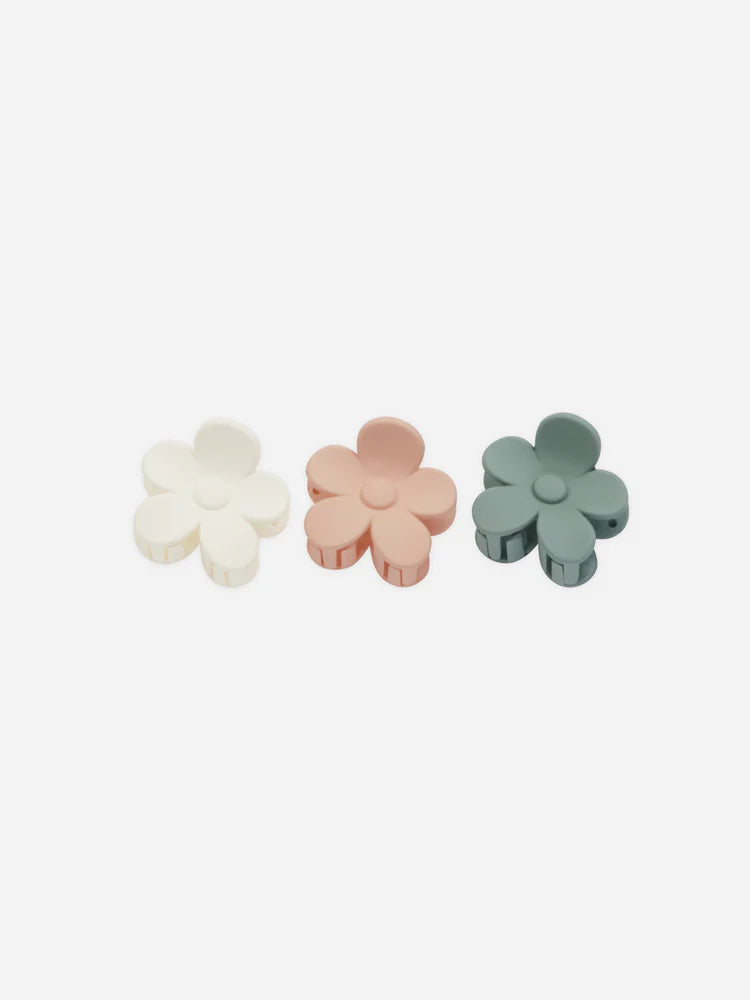 Flower Clip Set  | Rylee + Cru | Aqua, Ivory, Blush