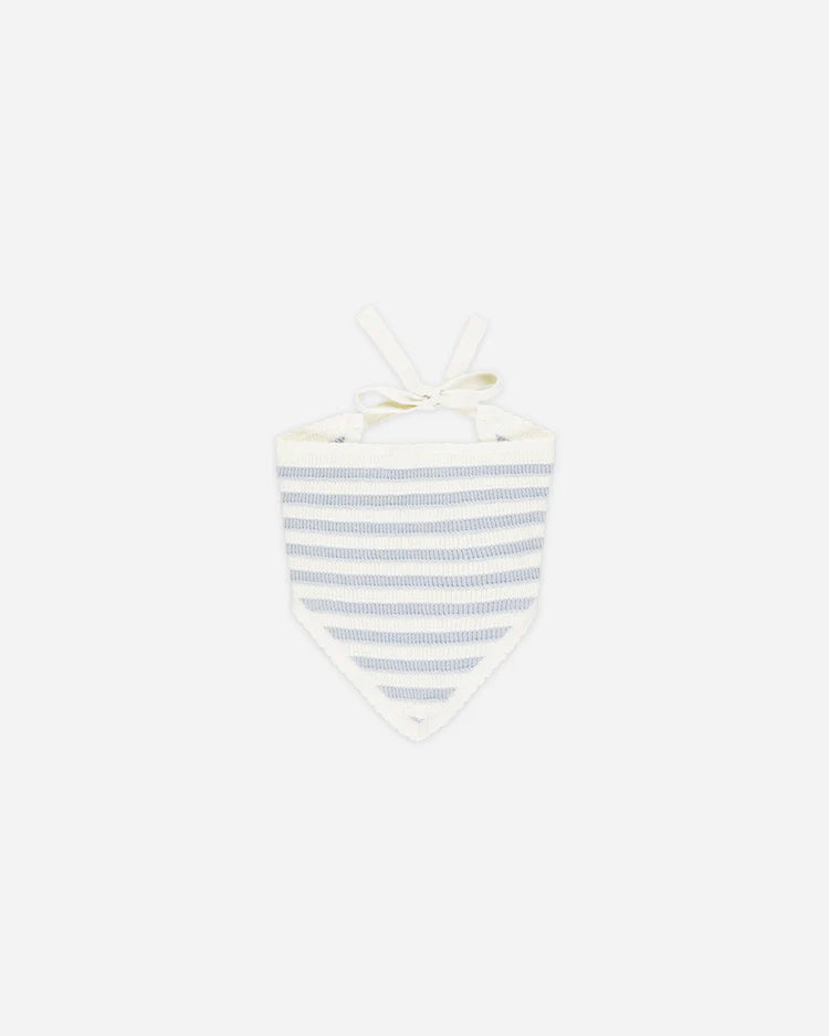 Crochet Scarf Headband | Light Blue Stripe | Rylee & Cru