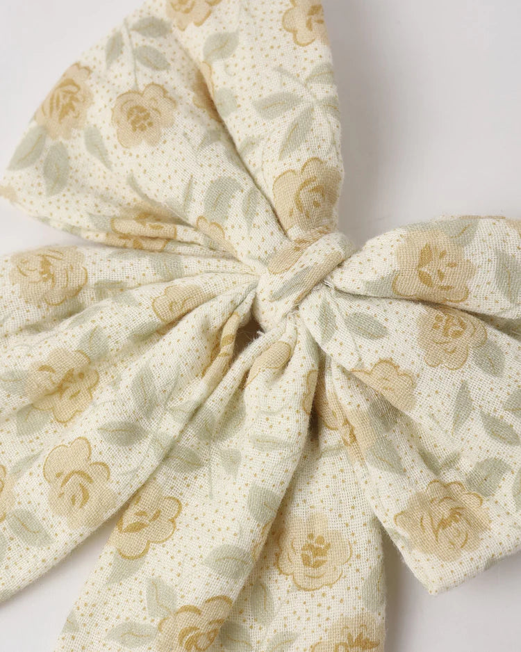 Oversized Bow | Yellow Floral | Rylee & Cru