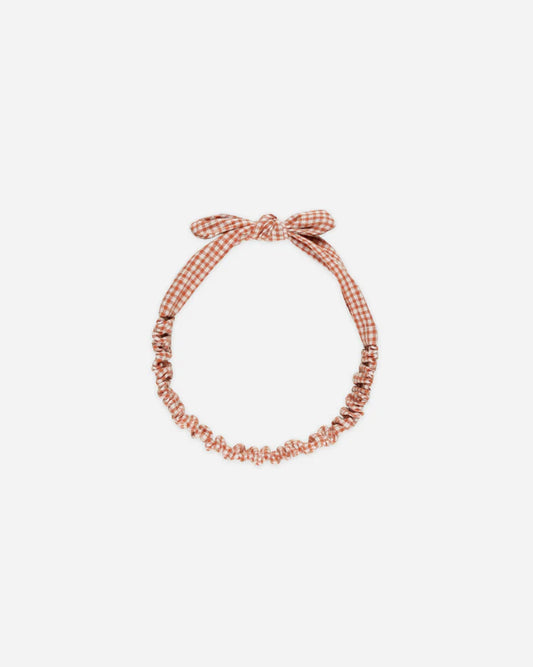 Baby Bow Headband | Poppy Gingham | Rylee & Cru