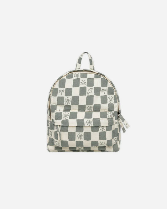 Mini Backpack | Coastal Check | Rylee & Cru