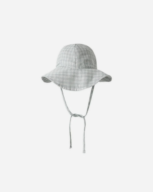 Floppy Sun Hat | Green Gingham | Rylee & Cru