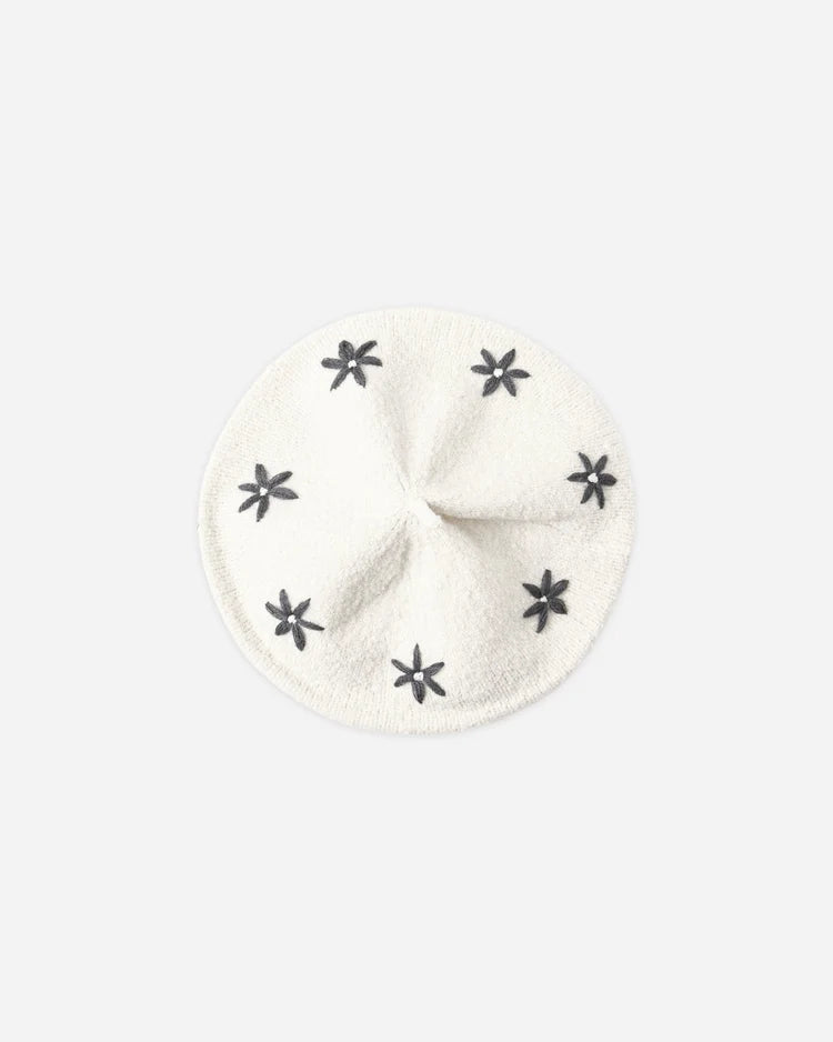 Tulip Beret | Midnight Daisies | Rylee & Cru