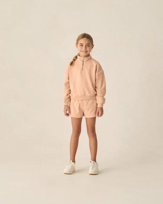 Half Zip Sweatshirt | Melon | Rylee & Cru