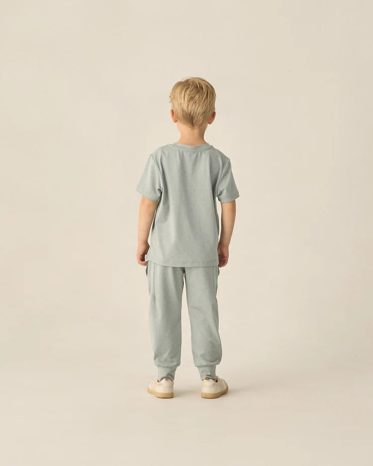 Cove Essential Pocket Tee | Heathered Sea Green | Rylee & Cru