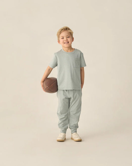 Century Tech Jogger | Heathered Sea Green | Rylee & Cru