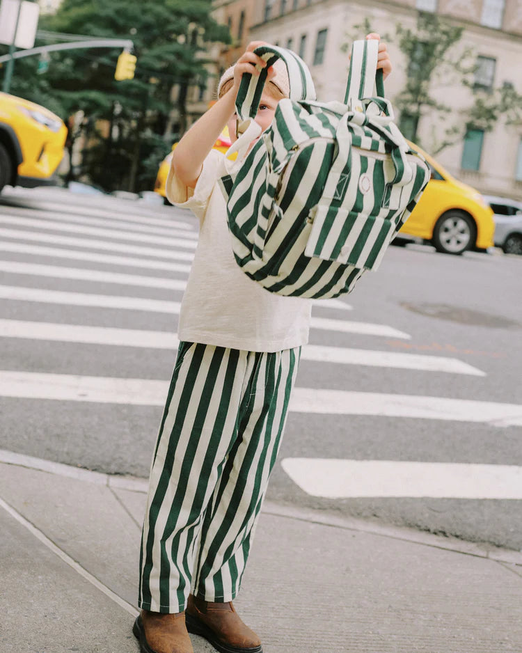 Baggy Pant | Green Stripe | Rylee & Cru