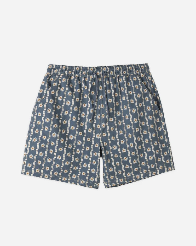 Mens Basic Boardshort | Sun Wave | Rylee & Cru