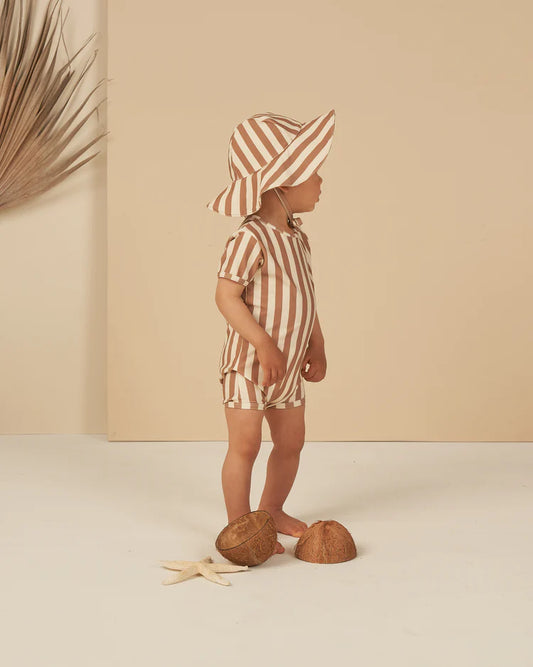 Shorty One-Piece | Rylee & Cru | Clay Stripe