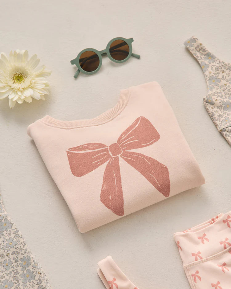 Racer Sweatshirt | Bow | Rylee & Cru