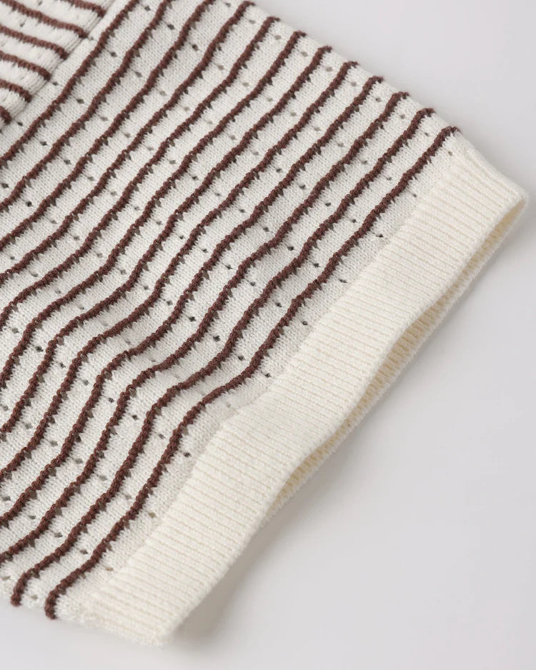 Teen Knit Set | Chocolate Stripe | Rylee & Cru