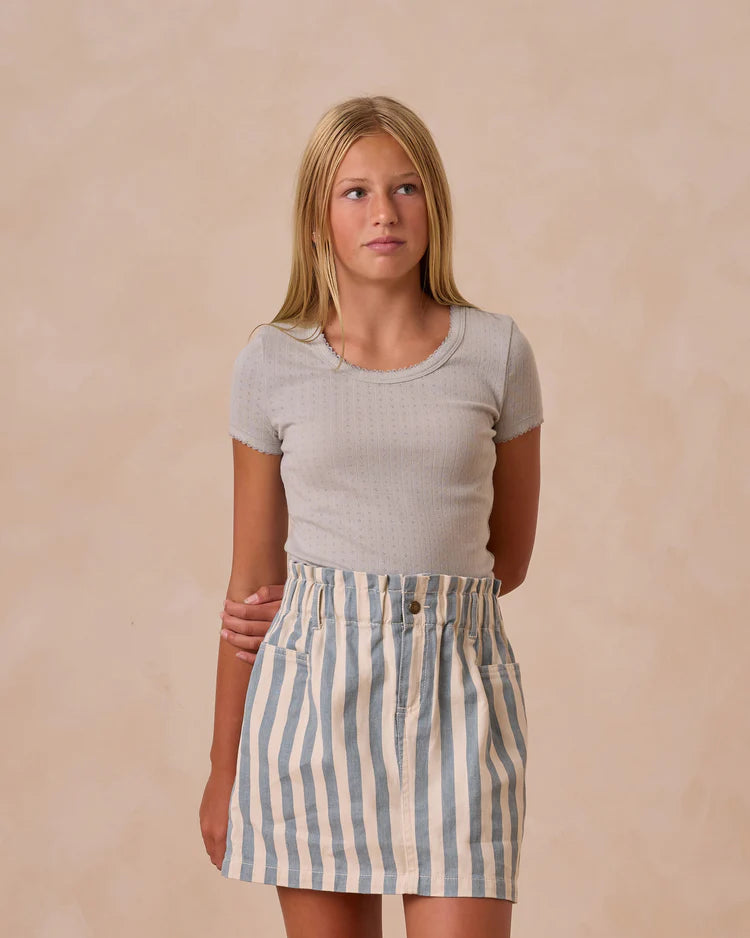 Pointelle Tee | Seafoam | Rylee & Cru