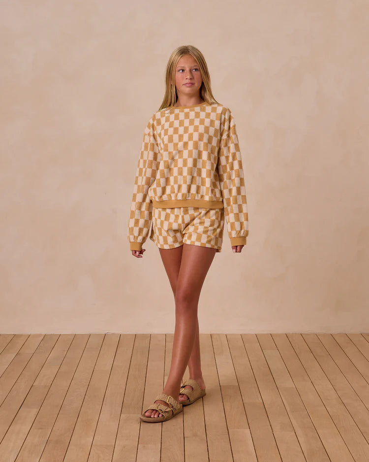 Summer Terry Set | Marigold Check | Rylee & Cru