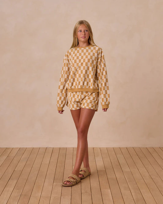 Summer Terry Set | Marigold Check | Rylee & Cru