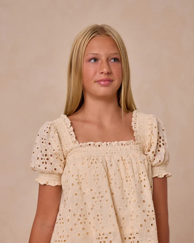 Teen Milan Blouse | Natural | Rylee & Cru