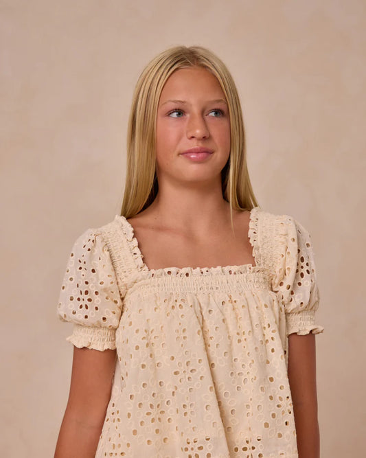 Teen Milan Blouse | Natural | Rylee & Cru