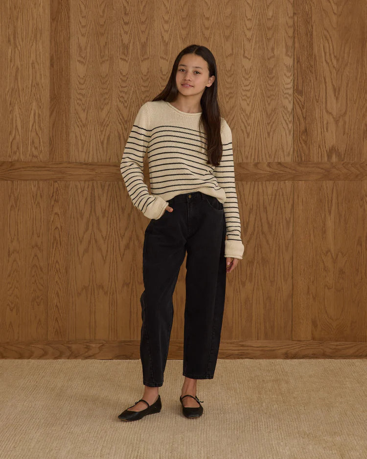 Barrel Pant | Washed Black | Rylee & Cru
