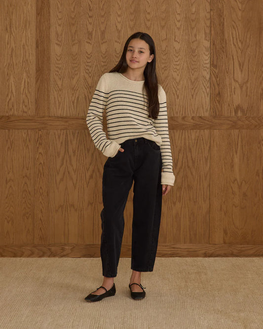 Barrel Pant | Washed Black | Rylee & Cru