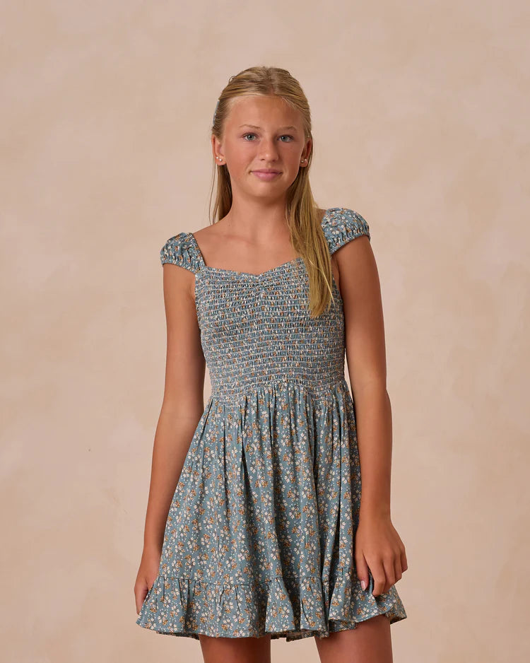 Kalina Dress | Blue Floral | Rylee & Cru