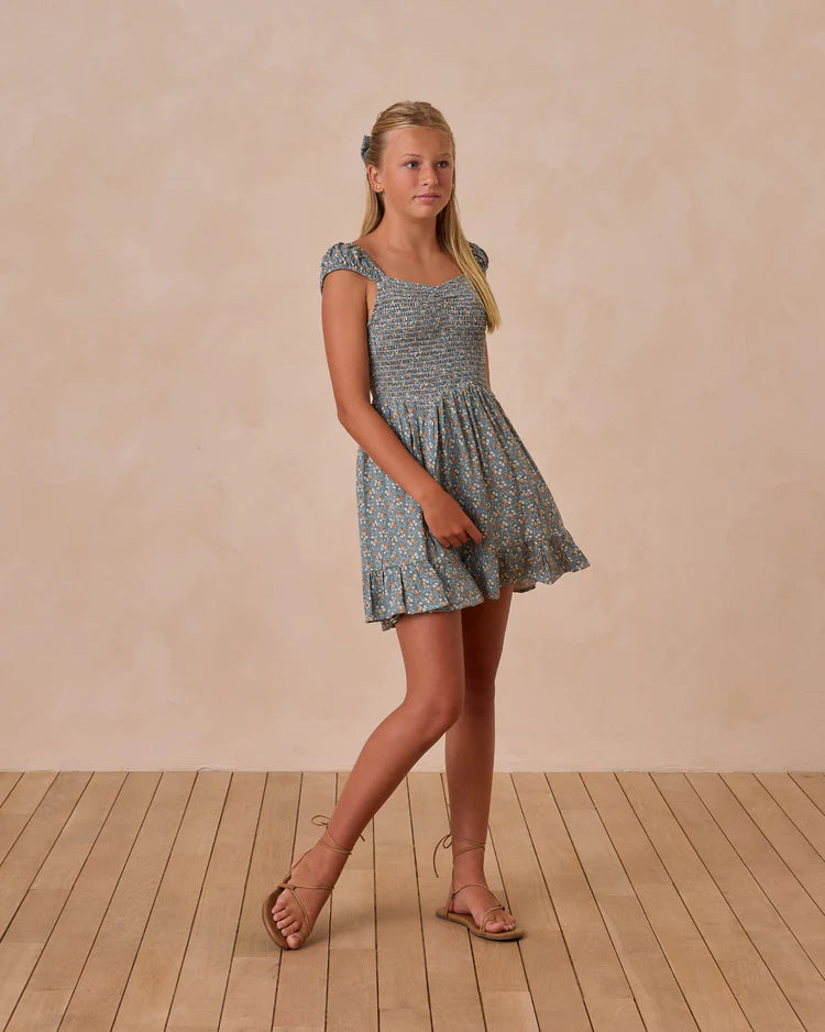 Kalina Dress | Blue Floral | Rylee & Cru