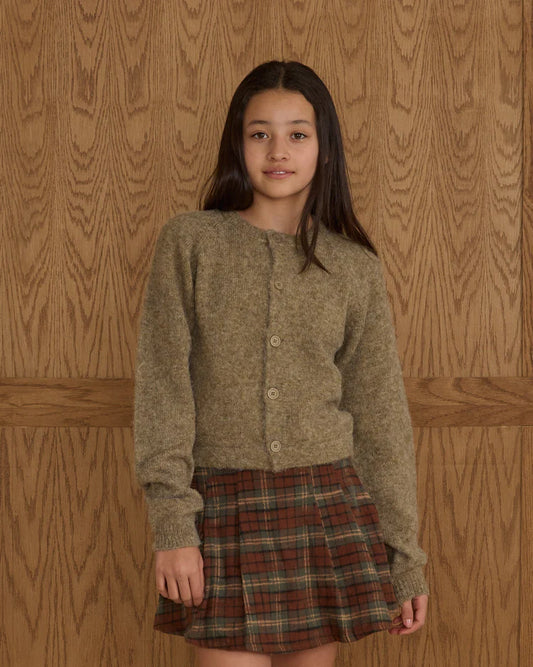Teen Fuzzy Cardigan | Evergreen | Rylee & Cru