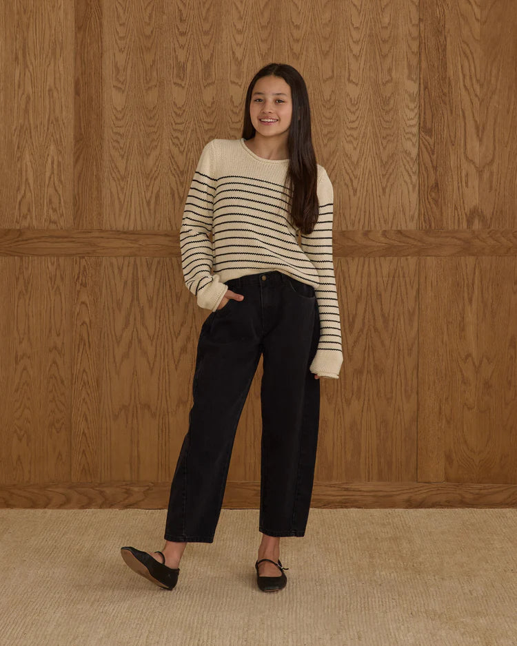 Barrel Pant | Washed Black | Rylee & Cru