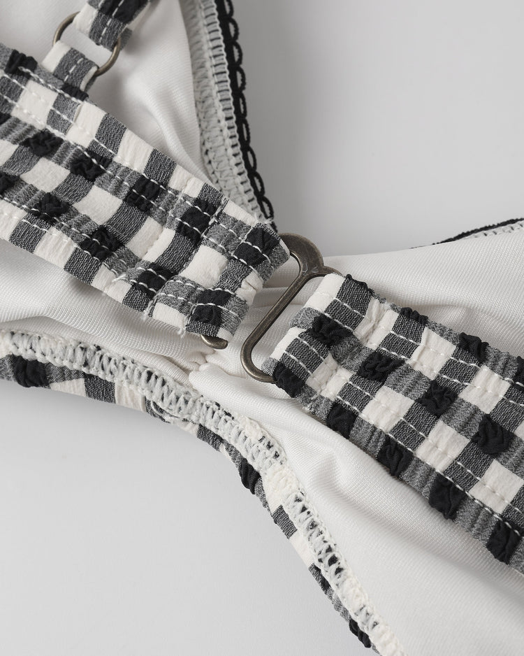 Teen Cardiff Bikini | Black Gingham | Rylee & Cru