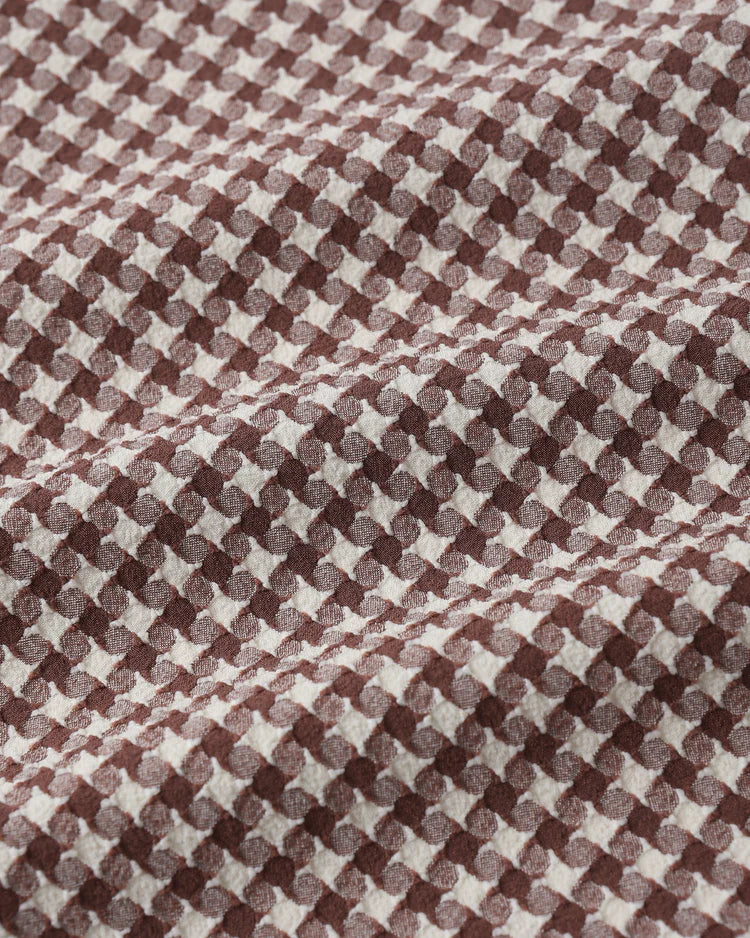 Banded High Cut Bikini | Chocolate Houndstooth | Rylee & Cru