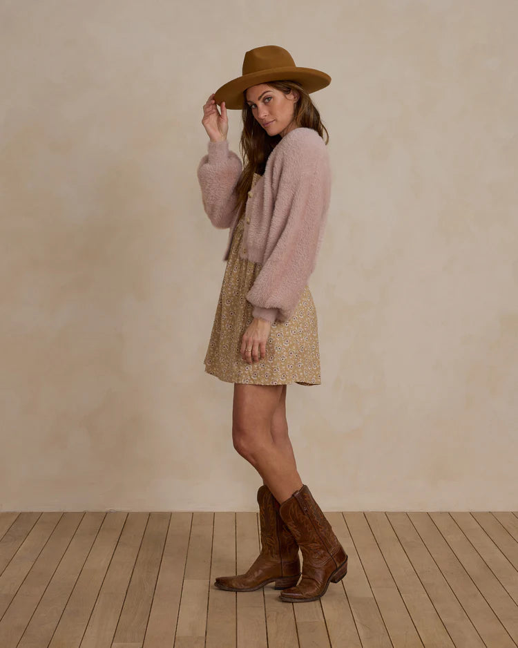 Fuzzy Cardigan | Blush | Rylee & Cru