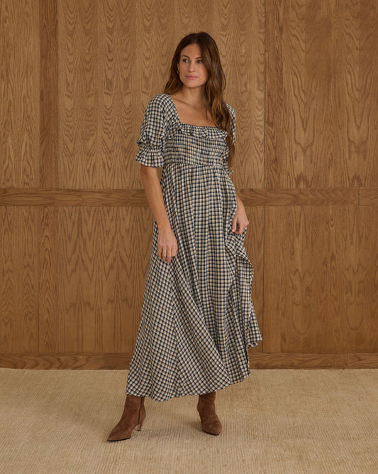 Birdie Dress | Navy Check | Rylee & Cru