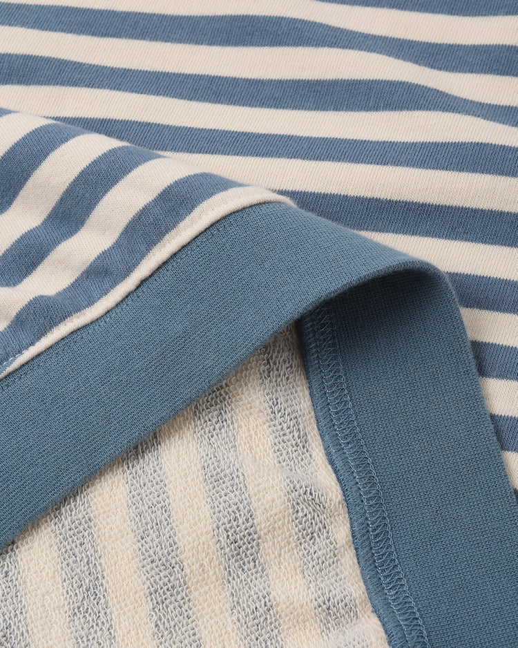 Oversized Crew + Short Set | Marine Stripe | Rylee & Cru