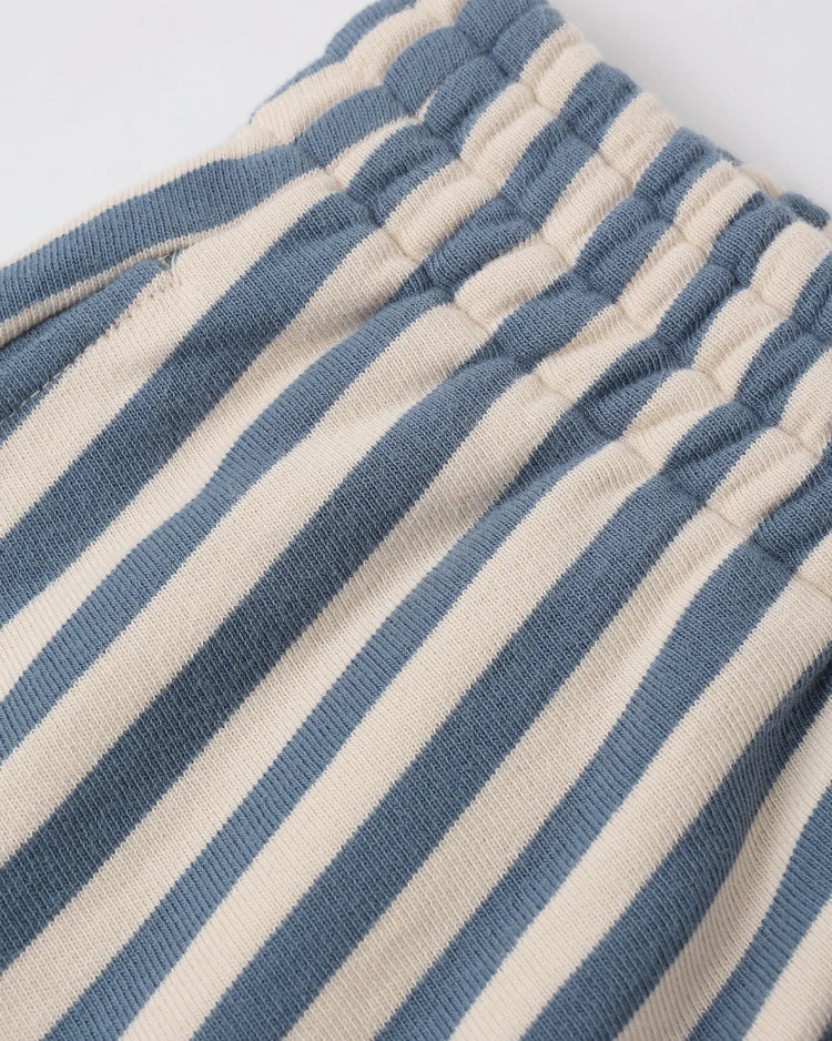 Oversized Crew + Short Set | Marine Stripe | Rylee & Cru