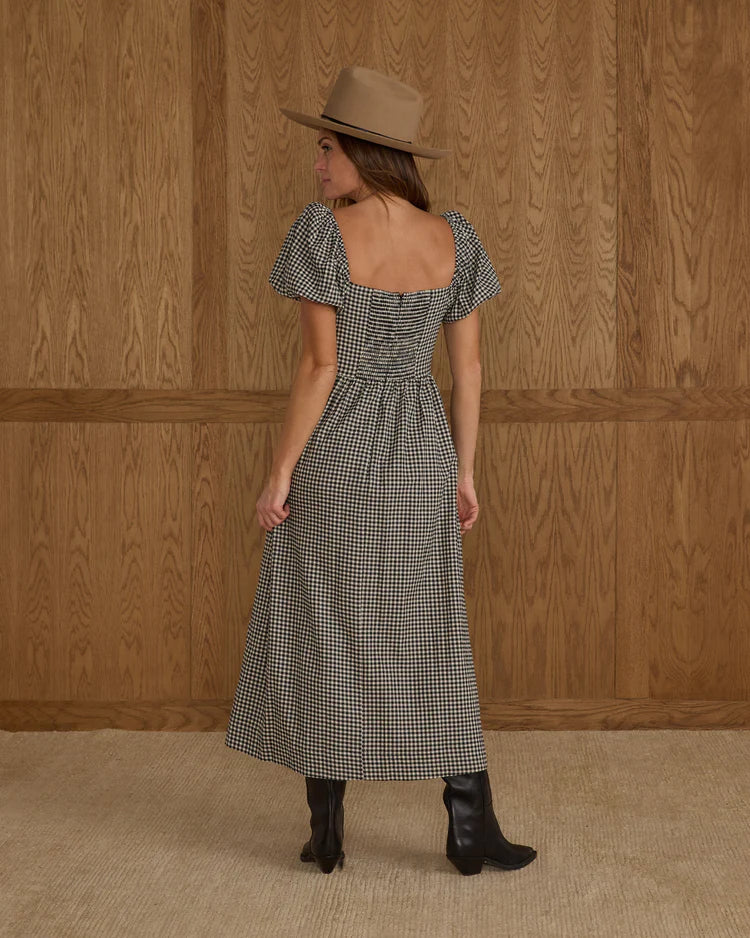 Chiara Dress | Black Gingham | Rylee & Cru