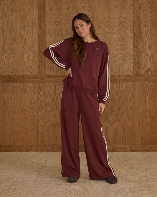 Track Pant | Burgundy | Rylee & Cru