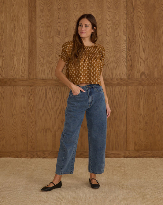 Barrel Pant | Indigo Denim | Rylee & Cru