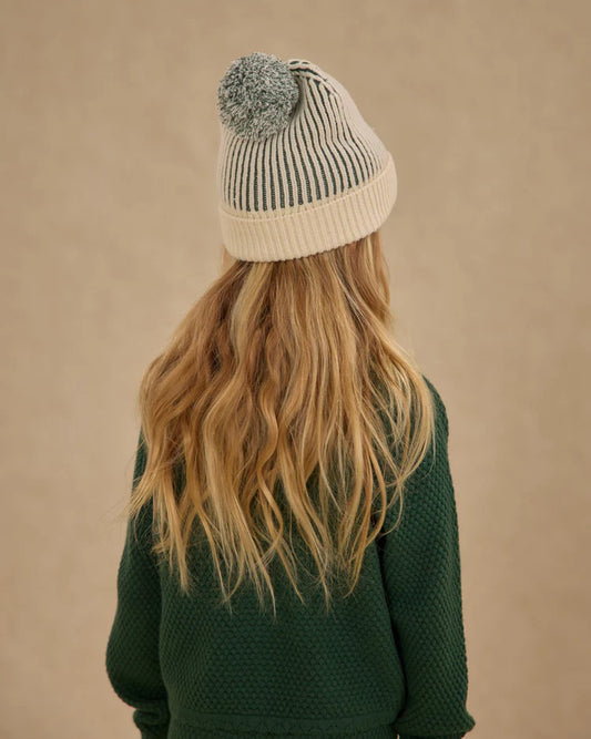 Beanie | Green Stripe | Rylee & Cru