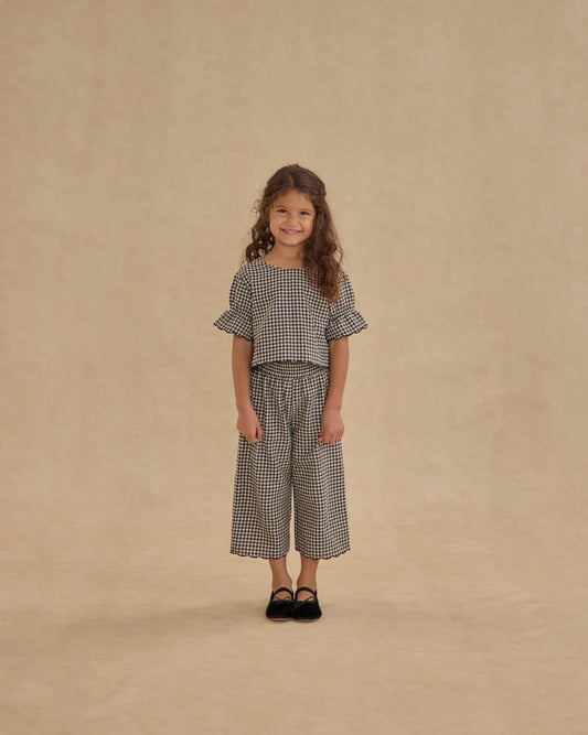 Francie Blouse | Black Gingham | Rylee & Cru