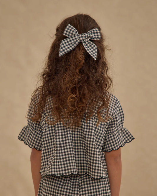 Bow | Black Gingham | Rylee & Cru
