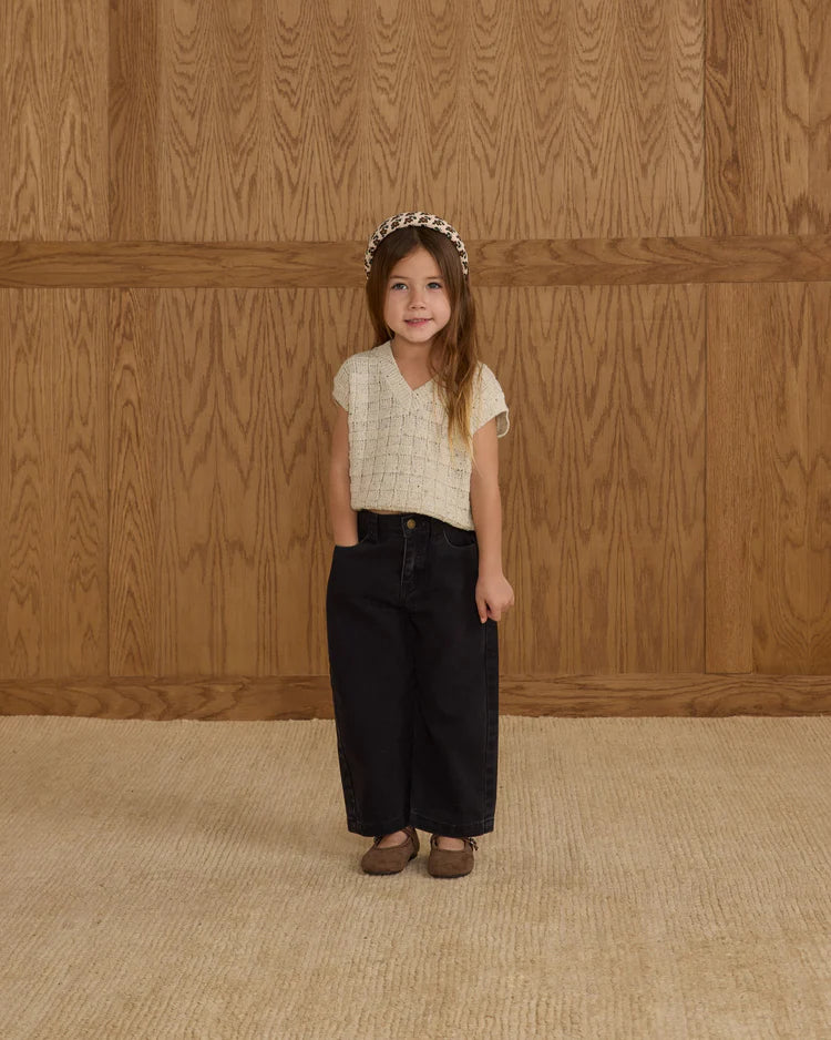 Straight Leg Pant | Washed Black | Rylee & Cru