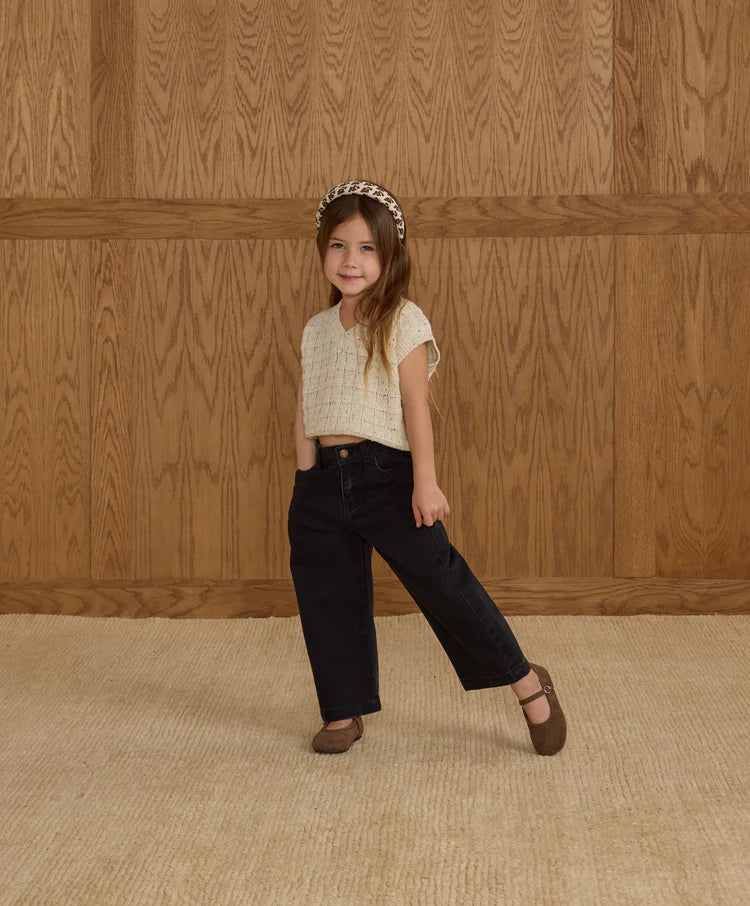 Straight Leg Pant | Washed Black | Rylee & Cru