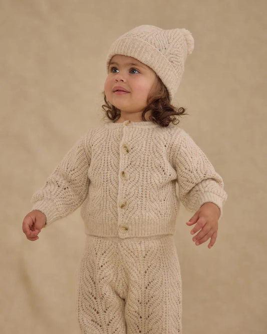 Beanie | Heathered Oatmeal | Rylee & Cru