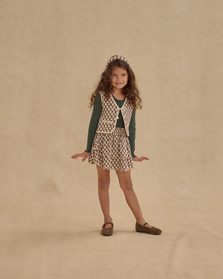 Ribbed Long Sleeve | Green | Rylee & Cru