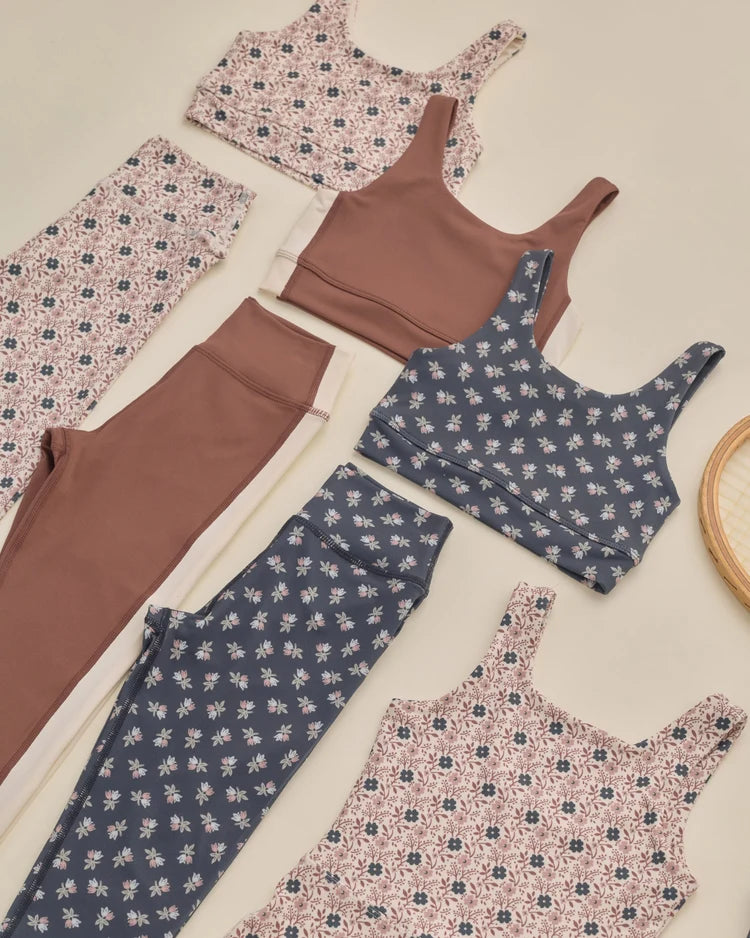 Basic Legging Set | Blue Blooms | Rylee & Cru