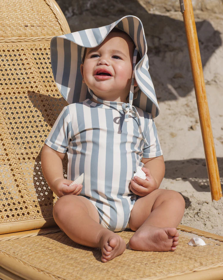 Floppy Swim Hat | Green Stripe | Rylee & Cru