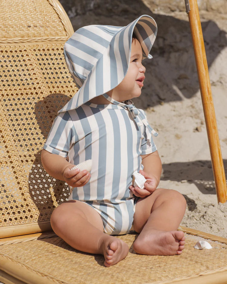 Floppy Swim Hat | Green Stripe | Rylee & Cru