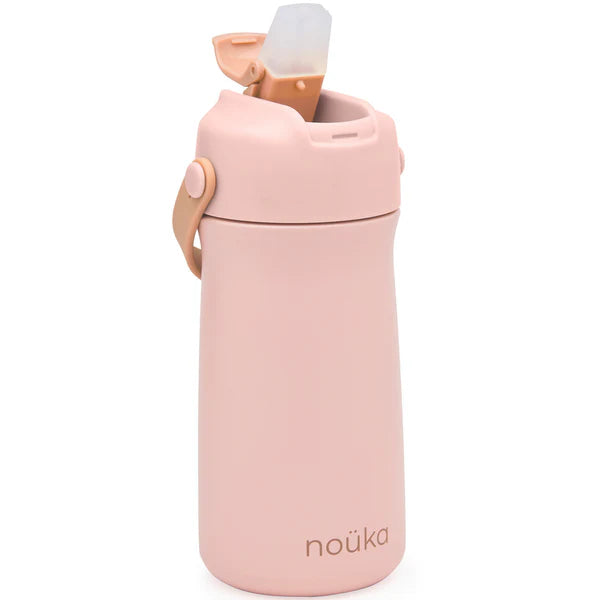 Stainless Steel Drinking Bottle 12 Oz | Soft Blush | Nouka